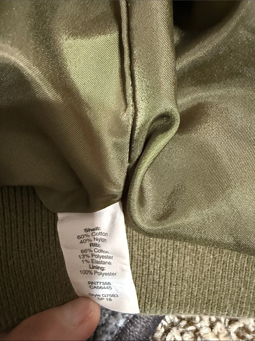 J. Crew Olive Green Bomber Jacket